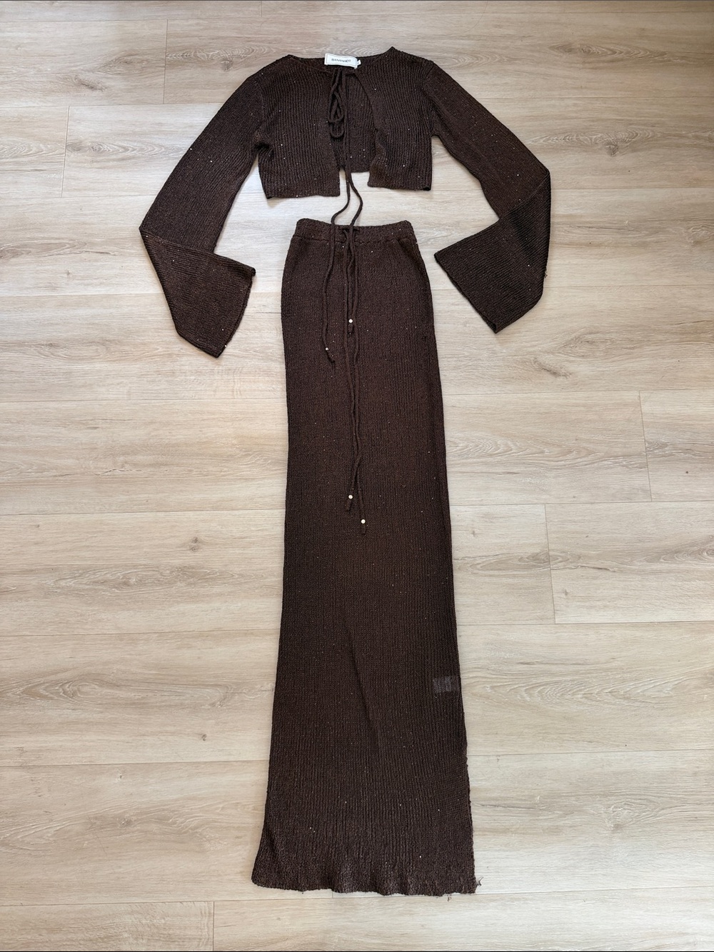 Bananhot Knit Maxi Skirt and top -